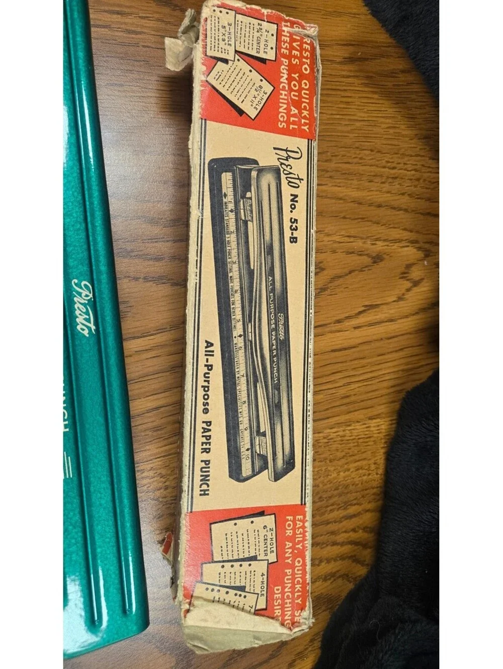 Vintage Presto 53-B All Purpose Paper Punch Office Tool